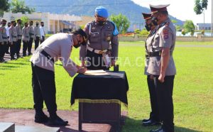3 Kapolsek Baru Resmi Berkantor. Kapolres Kolut Tekankan Jaga Kondusifitas