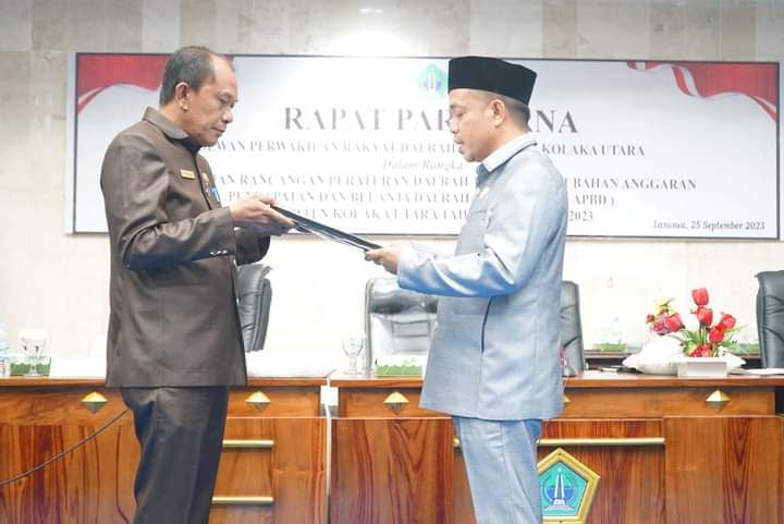 Pemda Dan DPRD Kolut Sepakati Perubahan KU-PPAS APBD Perubahan 2023