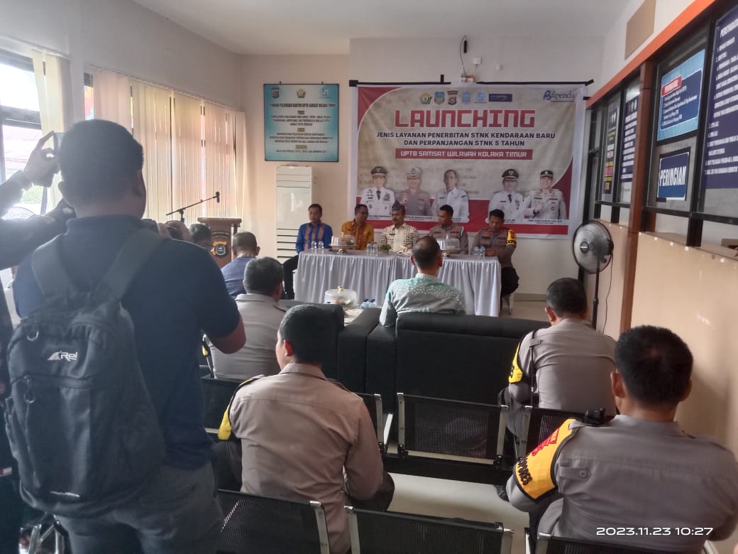 Kapolres Kolaka Timur menghadiri Launching Penertiban STNK dan Perpanjangan STNK 5 tahun