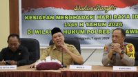 Polres Konut Bersama Pemkab Rakor Kesiapan Pengamanan Idul Fitri 2024
