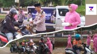 Kapolsek Wolo dan Jajaran Berbagi Takjil Kepada Pemudik dan Warga Sekitar