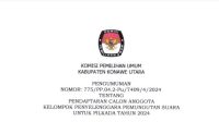 PENDAFTARAN CALON ANGGOTA KELOMPOK PENYELENGGARA PEMUNGUTAN SUARA UNTUK PILKADA DI KABUPATEN KONAWE UTARA TAHUN 2024