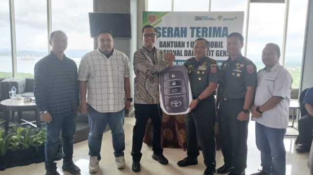 Kodim 1430/Konut Terima Hibah Kendaraan dan Genset dari PT ANTAM UBPN Konut