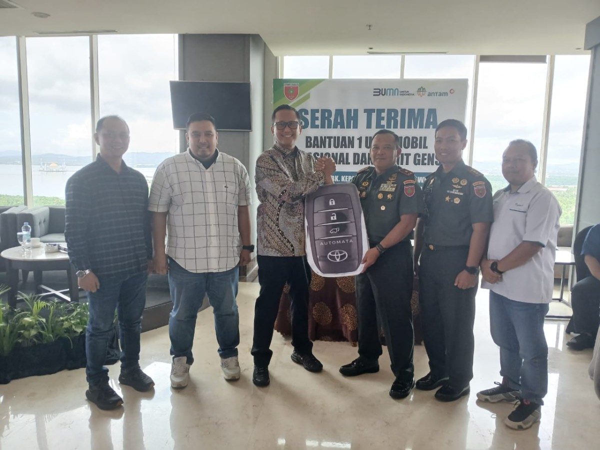 Kodim 1430/Konut Terima Hibah Kendaraan dan Genset dari PT ANTAM UBPN Konut