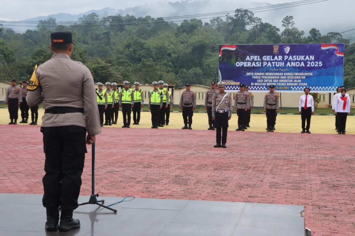 Operasi Patuh Anoa 2025 Dimulai, Polres Konut Soroti Keselamatan Pengendara