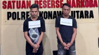 Satresnarkoba Polres Konawe Utara Tangkap Dua Pria di Villa Molawe, Diduga Edarkan Sabu 8,36 Gram