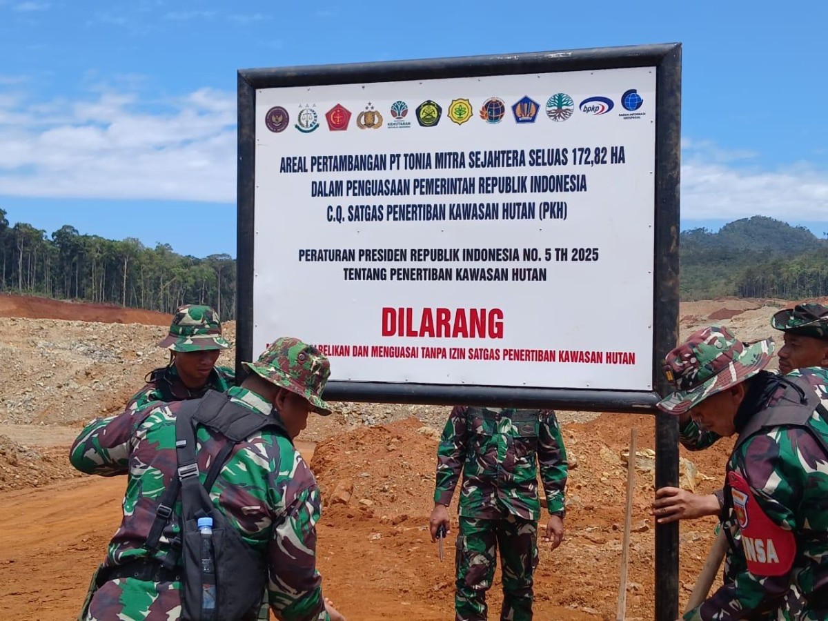 Satgas PKH Sisir Tambang Bermasalah, PT TMS di Bombana Jadi Sasaran
