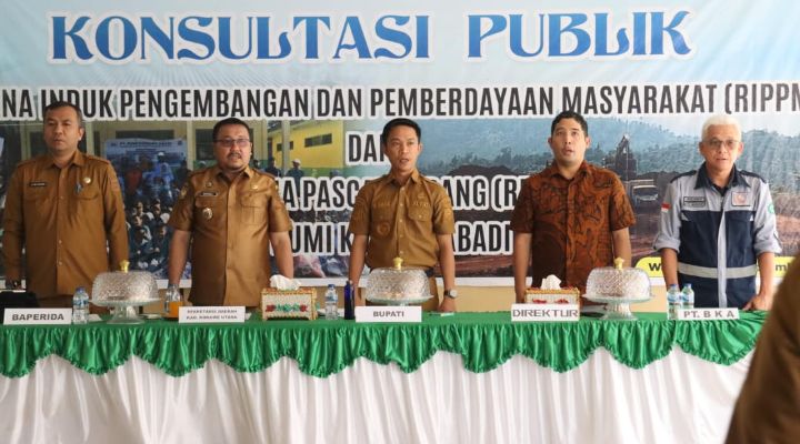 Bupati Ikbar Buka Konsultasi Publik PPM dan Pasca Tambang PT BKA