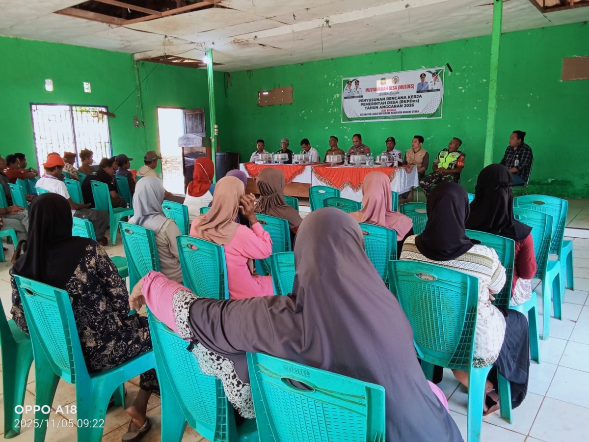Desa Boenaga Gelar Musdes RKPDes 2026, Warga Bersatu Menyulam Harapan Pembangunan
