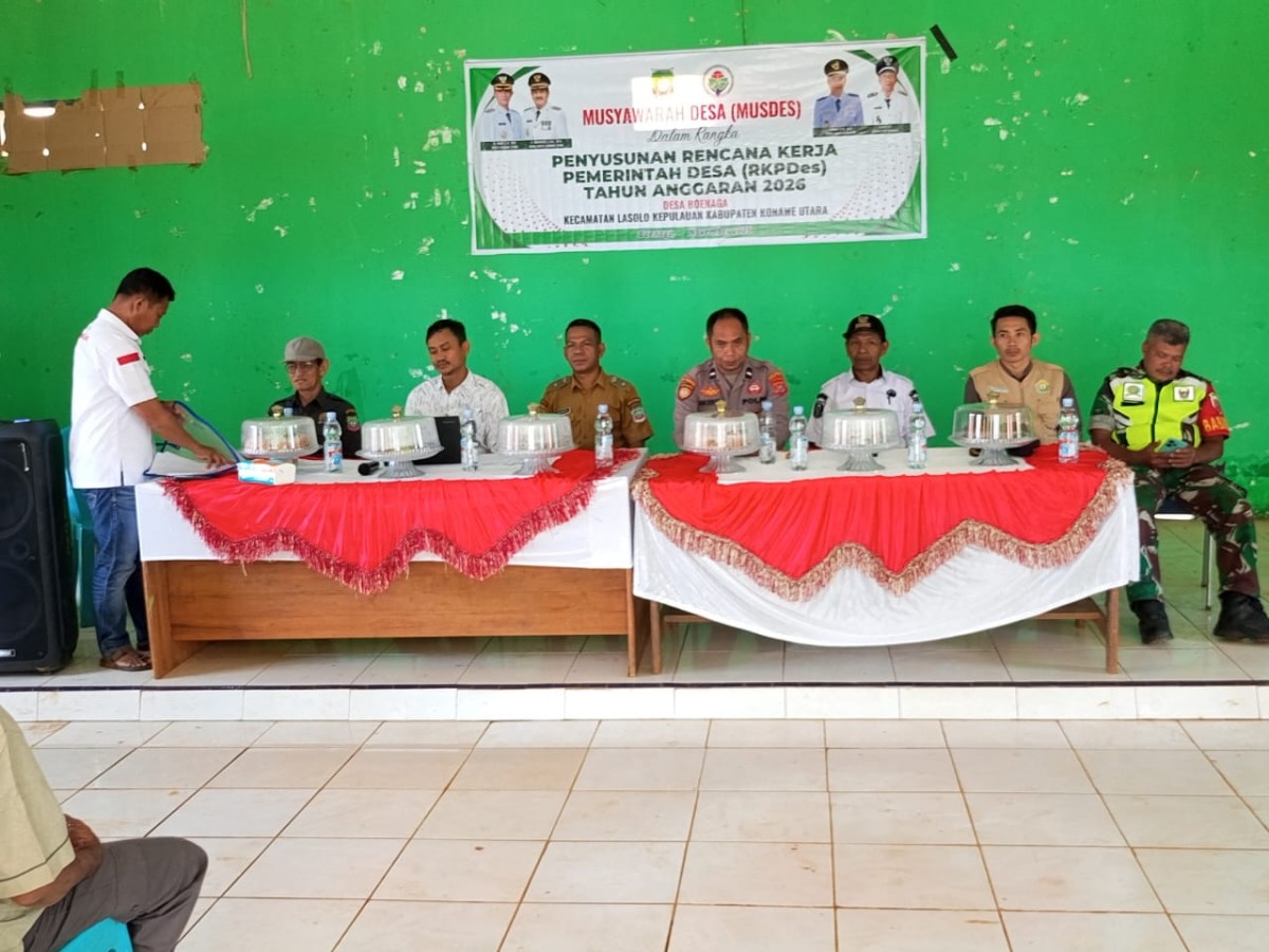 Desa Boenaga Gelar Musdes RKPDes 2026, Warga Bersatu Menyulam Harapan Pembangunan