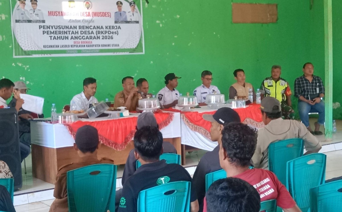 Desa Boenaga Gelar Musdes RKPDes 2026, Warga Bersatu Menyulam Harapan Pembangunan