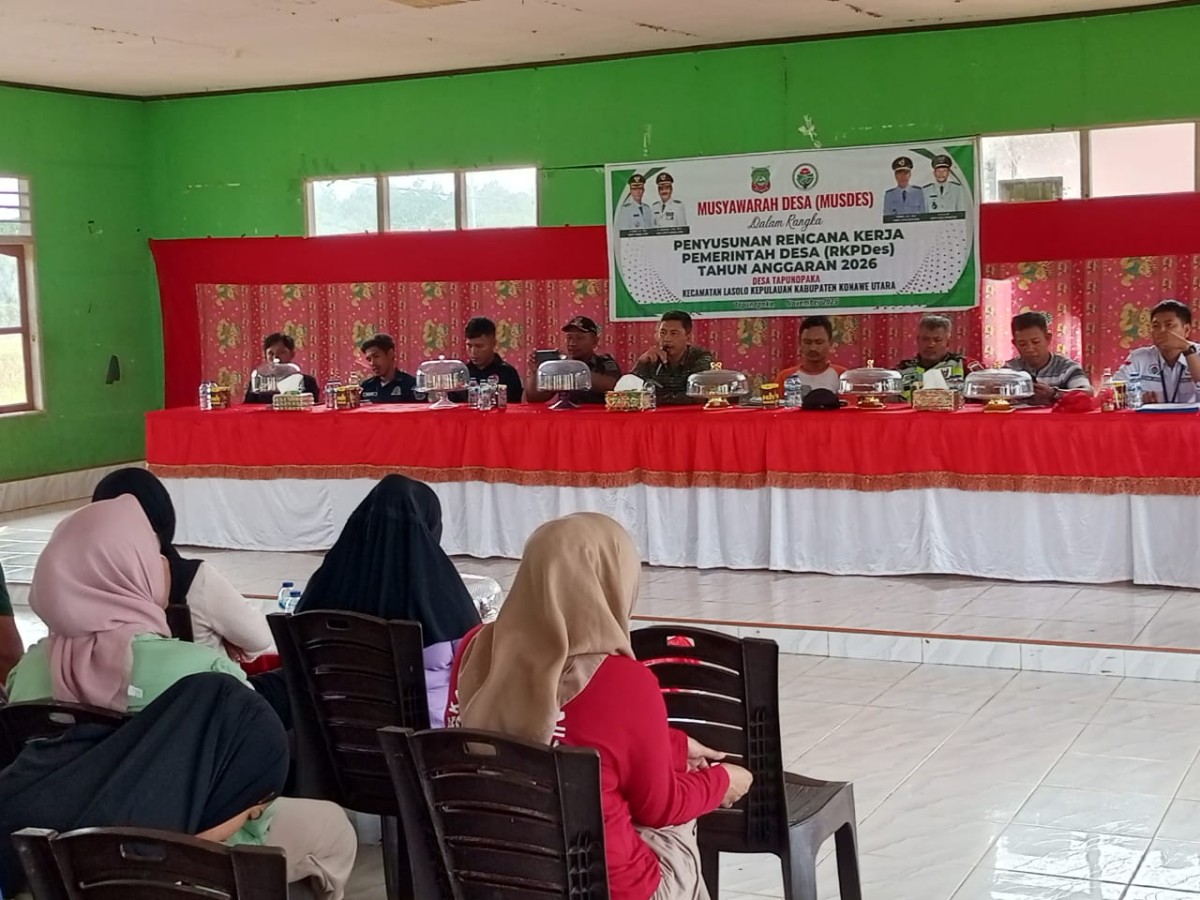 Musdes Tapunopaka RKPDes 2026, Ajak Warga Rumuskan Pembangunan yang Tepat Sasaran