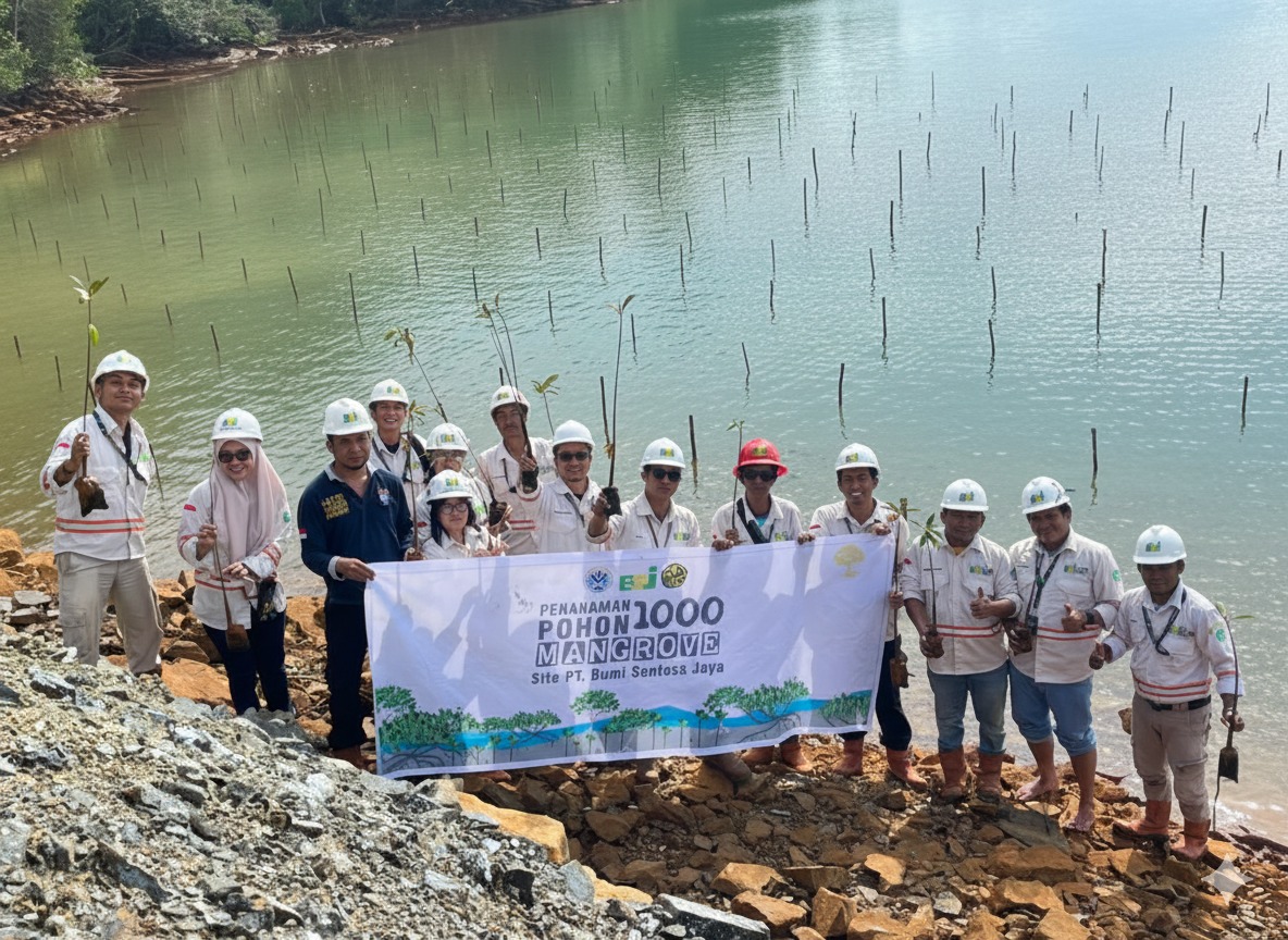 Gerakan Hijau, PT BSJ Tanam 1.000 Mangrove di Pesisir Boedingi Gerakan Hijau, PT BSJ Tanam 1.000 Mangrove di Pesisir Boedingi