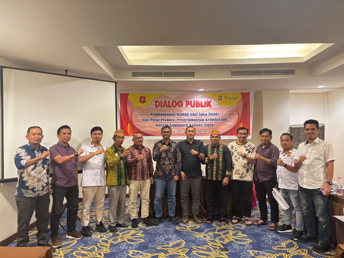 Pemkab Konut–HIPTI–Antam Matangkan Pembangunan Rumah Adat Tolaki