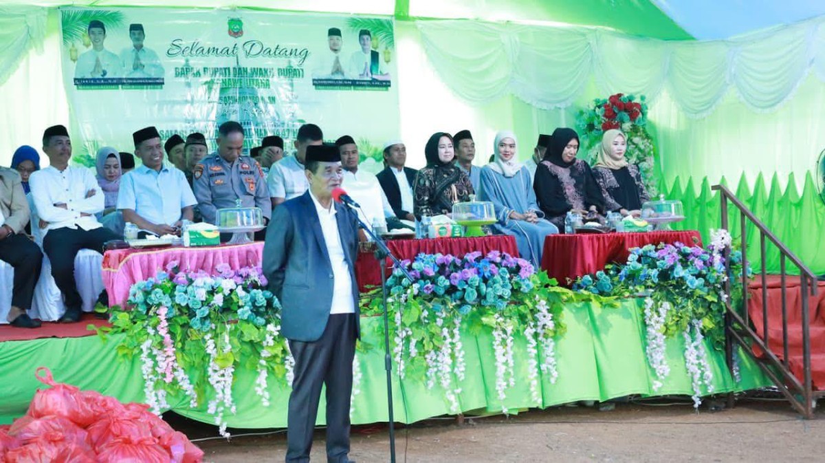 Wabup Konut Abuhaera Pimpin Safari Ramadan di Lasolo Kepulauan, Camat Hamrin Sampaikan Apresiasi