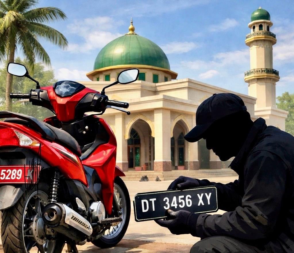 Motor Dinas Kepsek SDN 6 Langgikima Dilaporkan Hilang, Diduga Diganti Plat