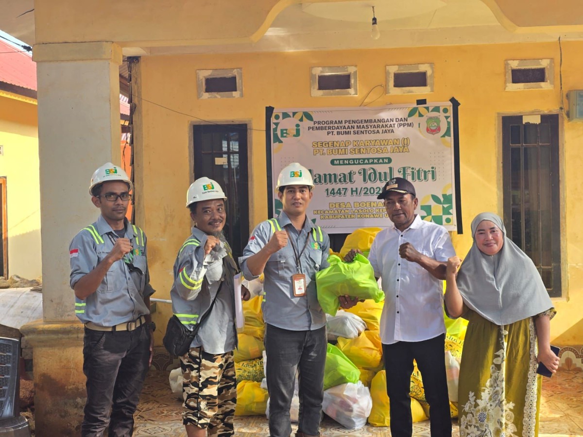 Bingkisan Lebaran Menguatkan Kebersamaan, PT Bumi Sentosa Jaya Berbagi Parcel