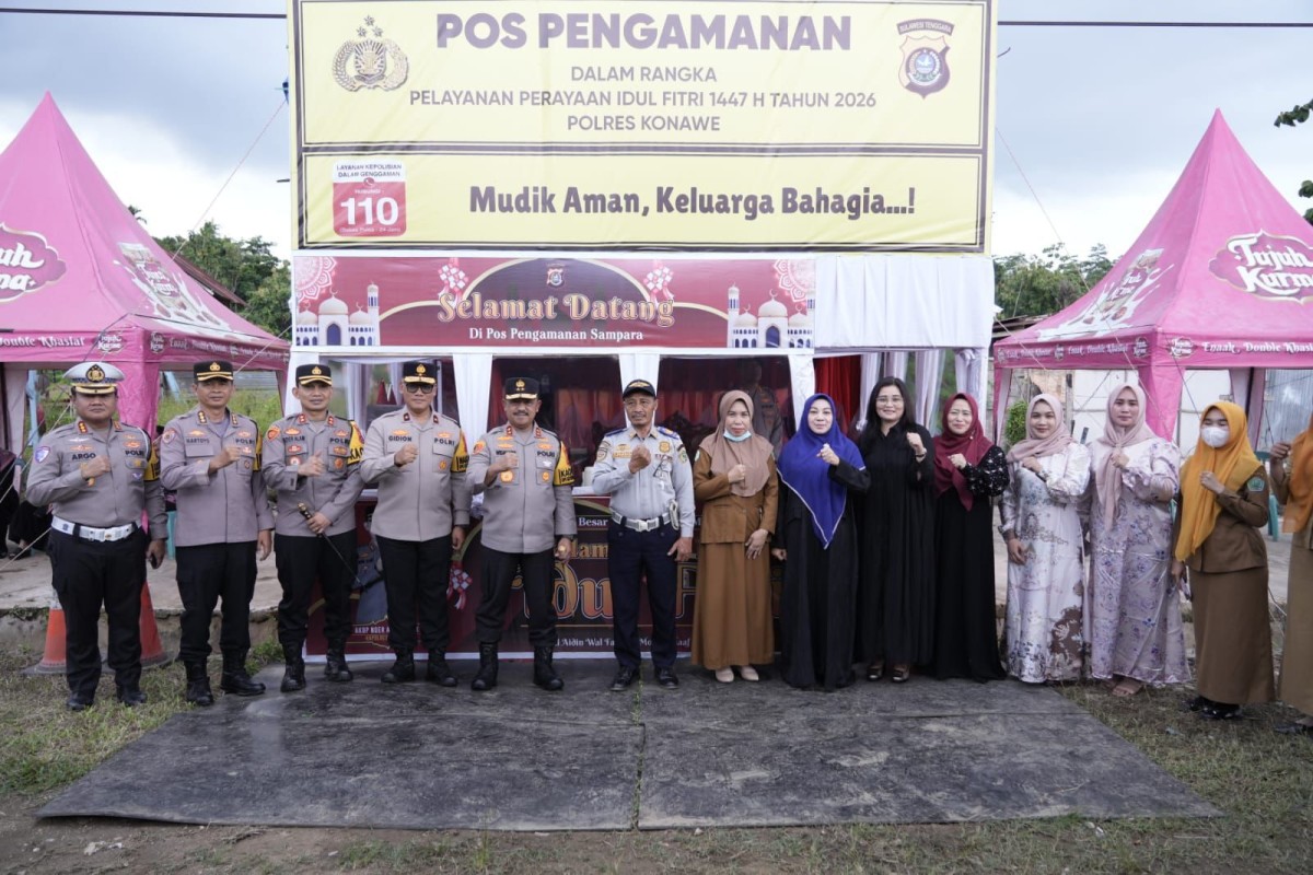 Kapolda Sultra Cek Kesiapan Pospam Operasi Ketupat Anoa 2026 di Konawe