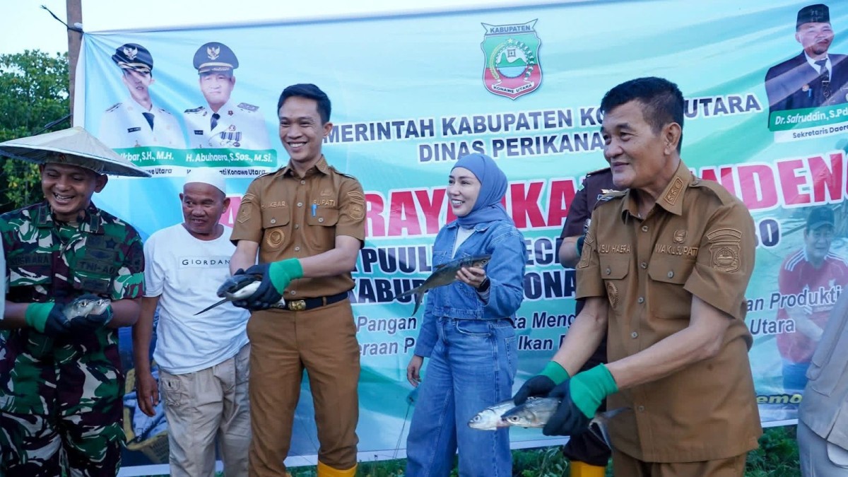 Panen Raya Bandeng di Lembo, Bukti Komitmen Pemkab Konut Dorong Ekonomi Pesisir