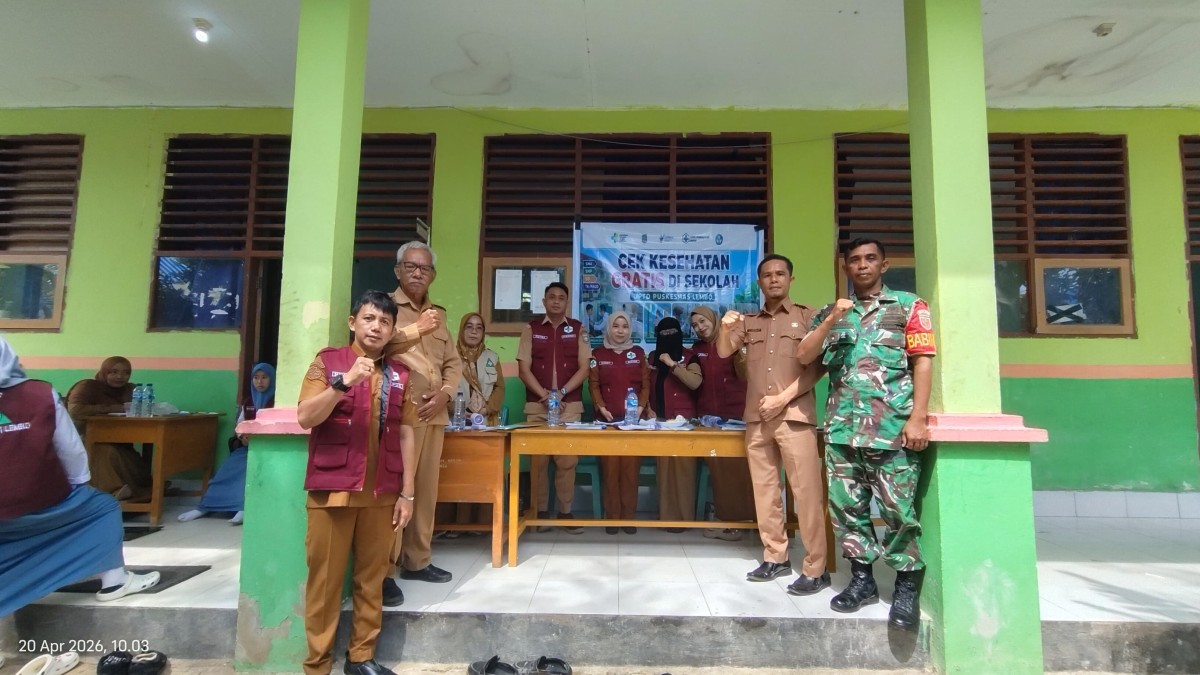 Program Cek Kesehatan Gratis, Puskesmas Lembo Sasar 296 Siswa SMA