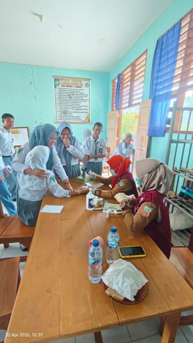 Program Cek Kesehatan Gratis, Puskesmas Lembo Sasar 296 Siswa SMA