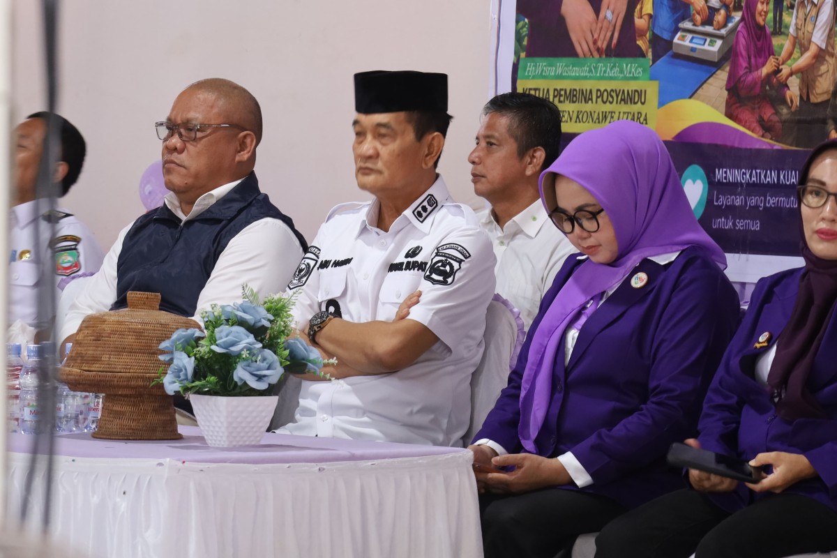 Pemkab Konut Perkuat Layanan Kesehatan Lewat Peringatan Hari Posyandu Nasional