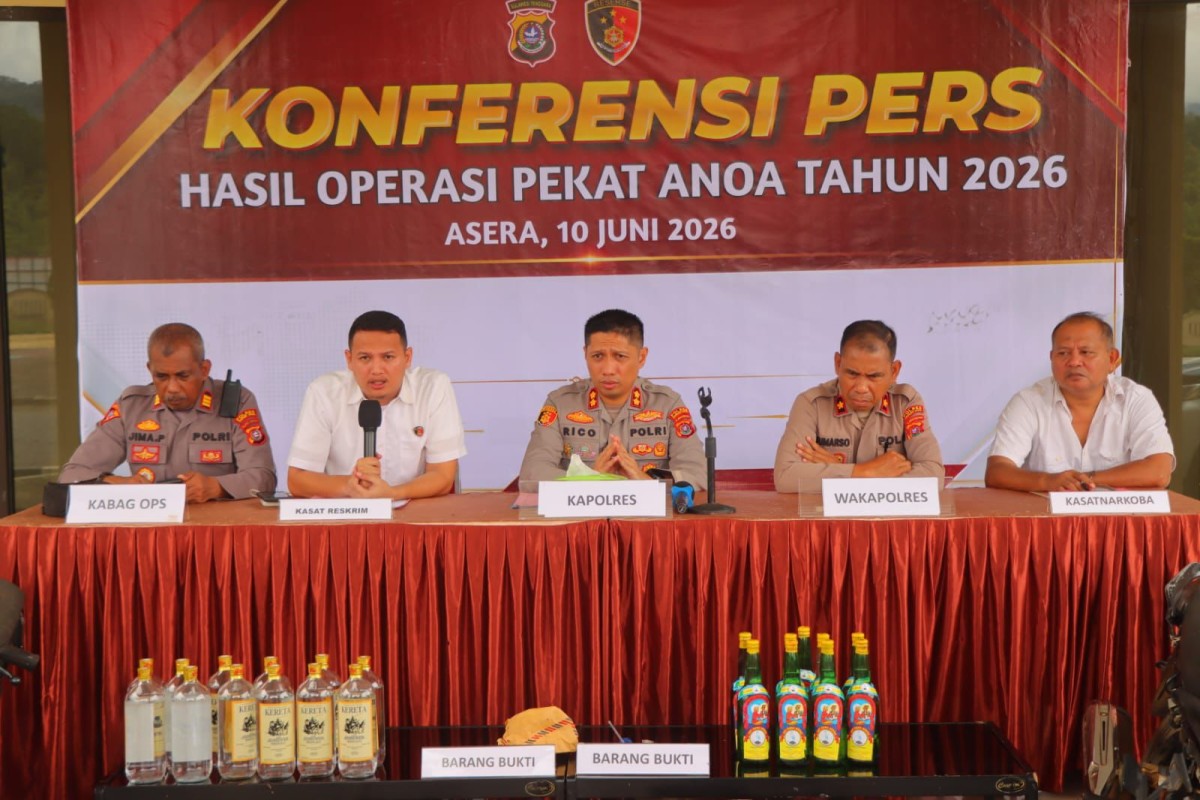 Polres Konut Ungkap Sejumlah Kasus Kriminal, 11 Tersangka Narkoba Diamankan